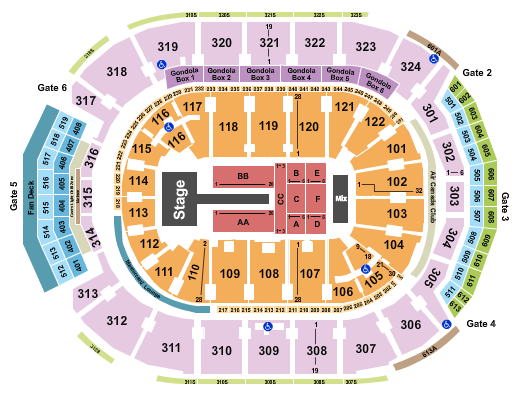 Scotiabank Arena OVO Fest Seating Chart